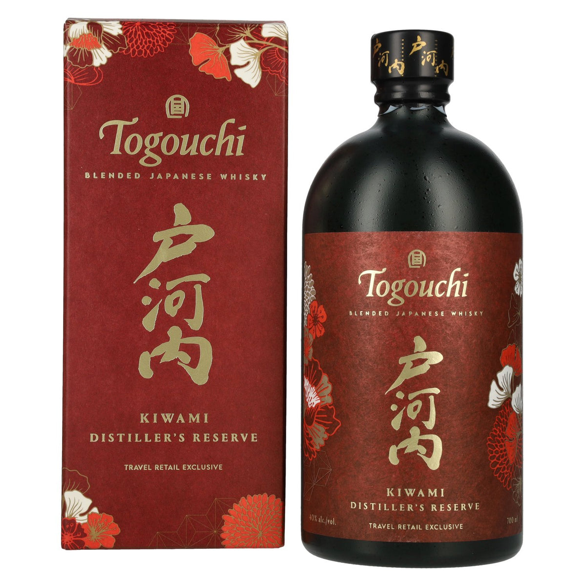 Togouchi KIWAMI Distiller's Reserve Japanese Blended Whisky 40% ABV, 0.7 litres, in a gift box