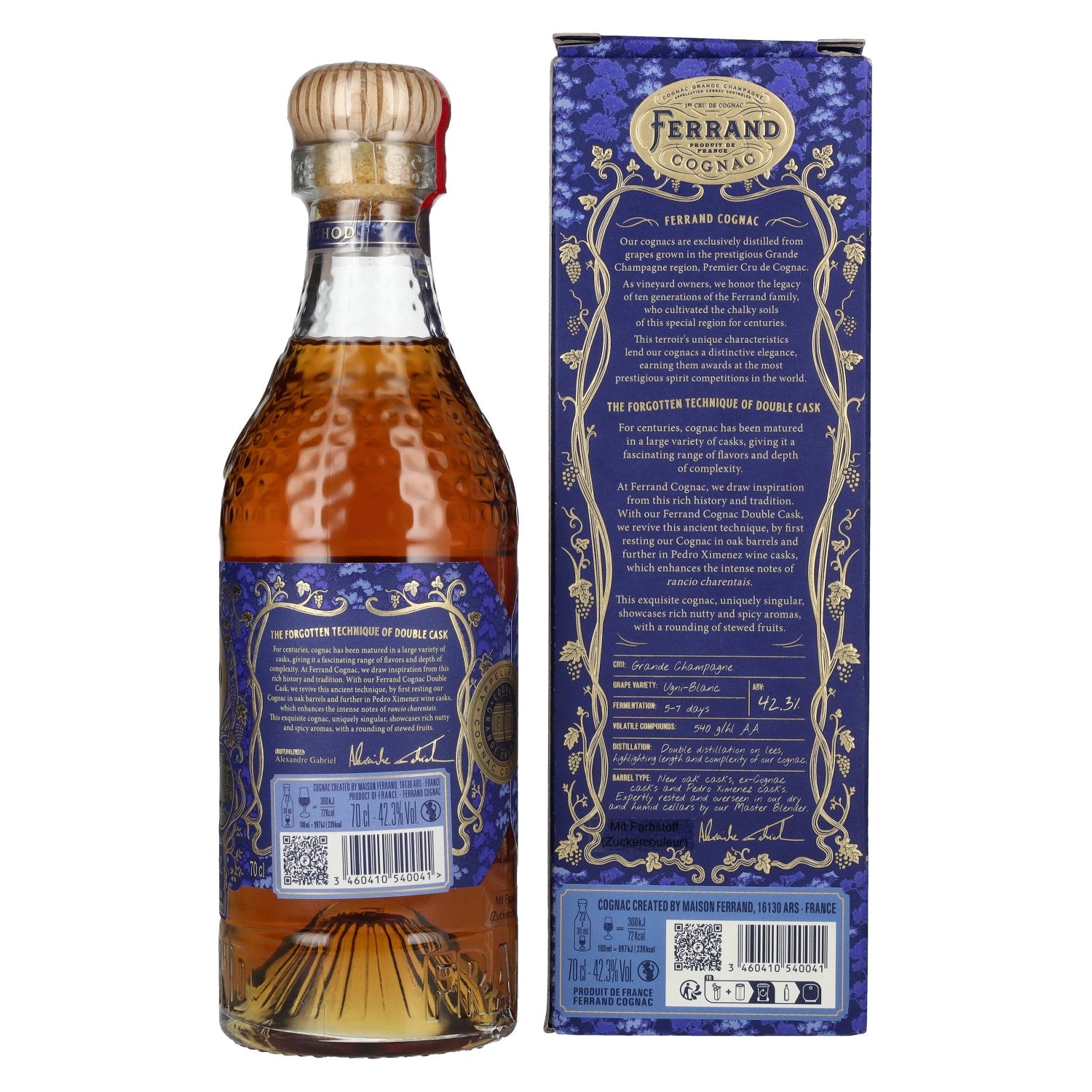 Pierre Ferrand RÉSERVE 1er Cru de Cognac DOUBLE CASK 42,3% Vol. 0,7l in Geschenkbox