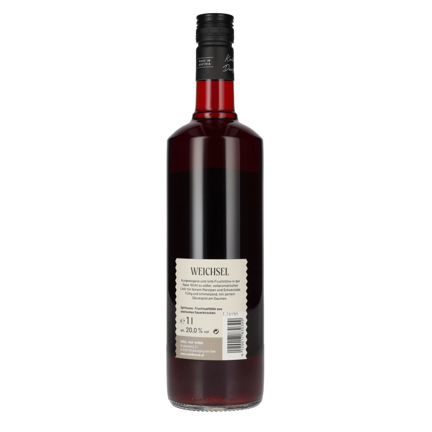 Hödl Hof Original WEICHSEL fruit juice liqueur 20% vol. 1l