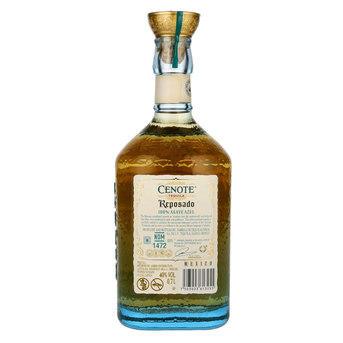 Cenote Tequila Reposado 100% Agave Azul 40% vol. 0,7 l