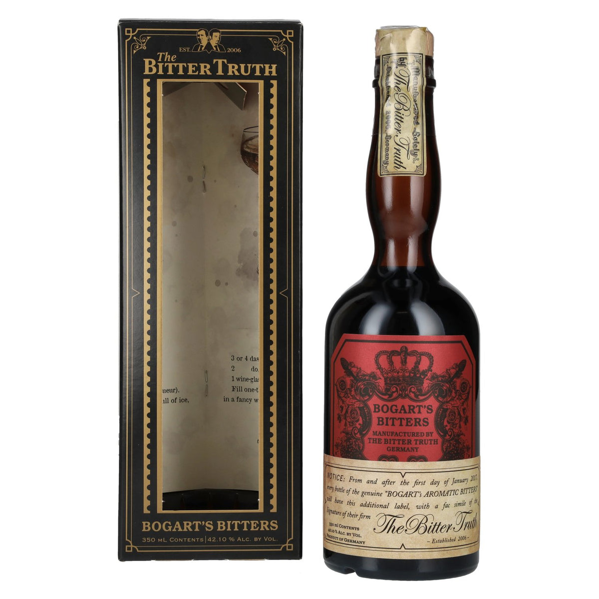 The Bitter Truth Bogart's Bitters 42.1% ABV 0.35l in a gift box