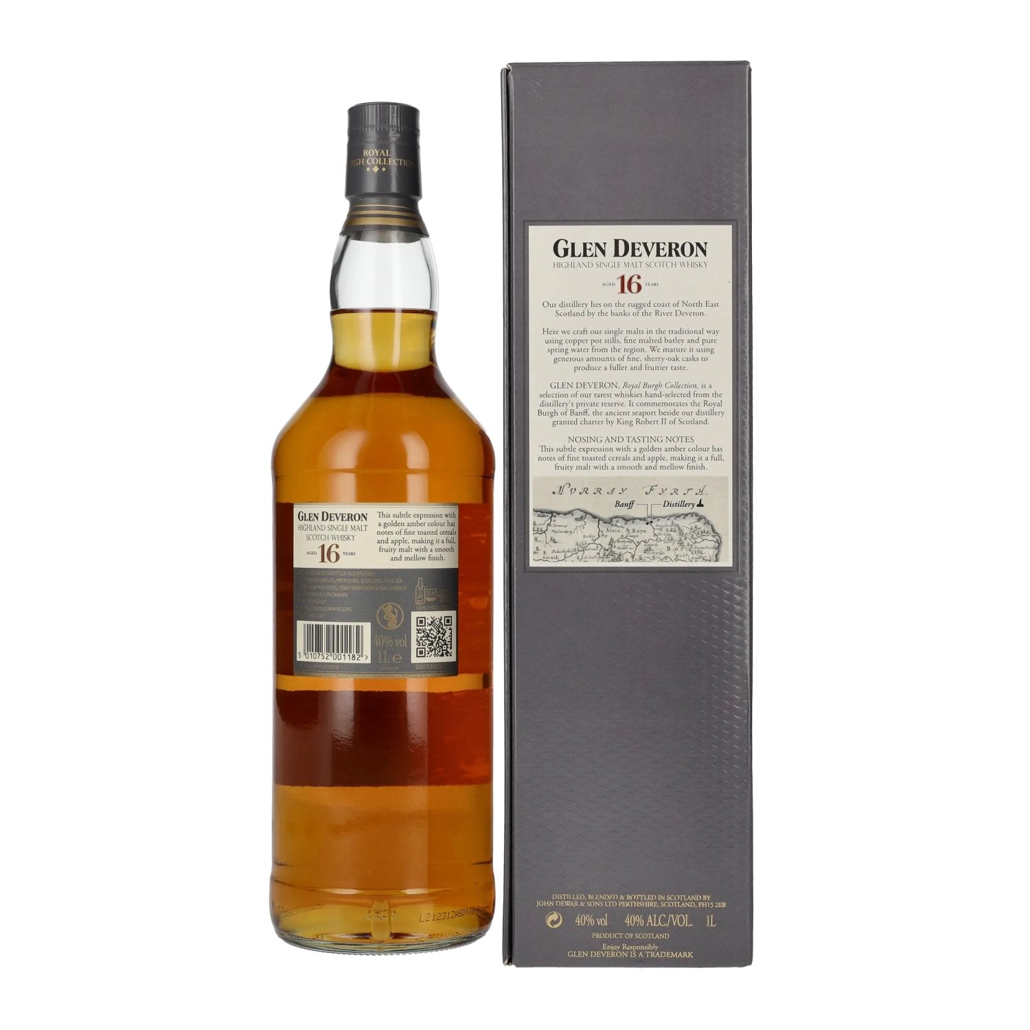 Glen Deveron 16 Years Old Highland Single Malt 40% Vol. 1l in gift box