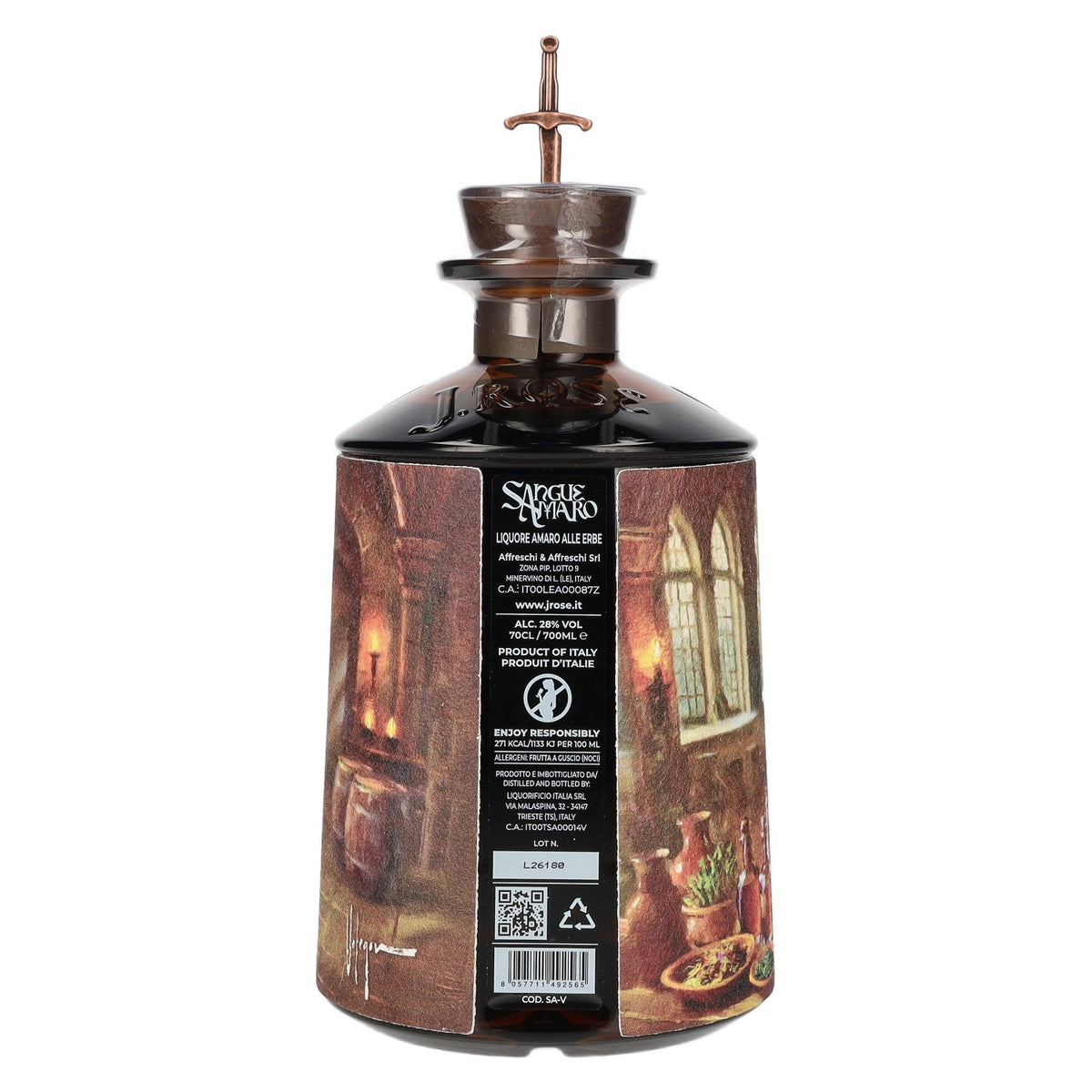 J. Rose Sangue Amaro Liquore 28% Vol. 0,7l