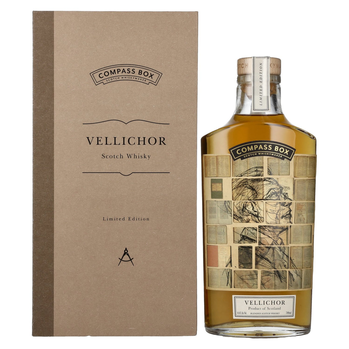 Compass Box VELLICHOR Blended Scotch Whisky 44.6% ABV, 0.7l, in a gift box