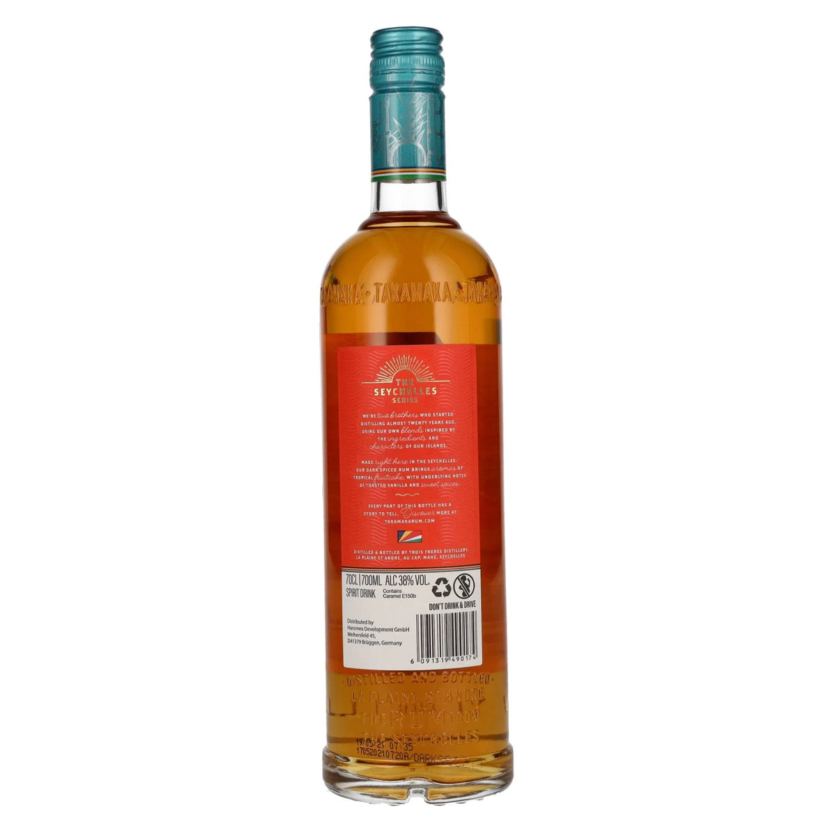 Takamaka DARK SPICED Spirit Drink 38% ABV 0.7l