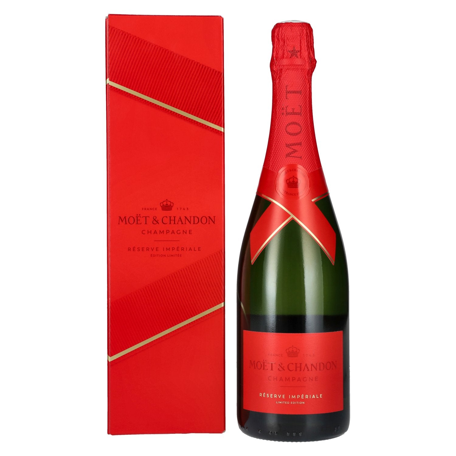 Moët &amp; Chandon Champagne RÉSERVE IMPÉRIALE Brut Édition Limitée 12,5% Vol. 0,75l in geschenkverpakking