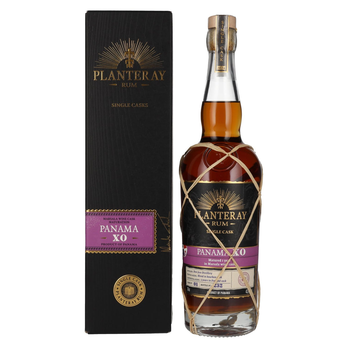 Planteray Rum PANAMA XO Marsala Cask Finish 43.1% vol. 0.7l in a gift box