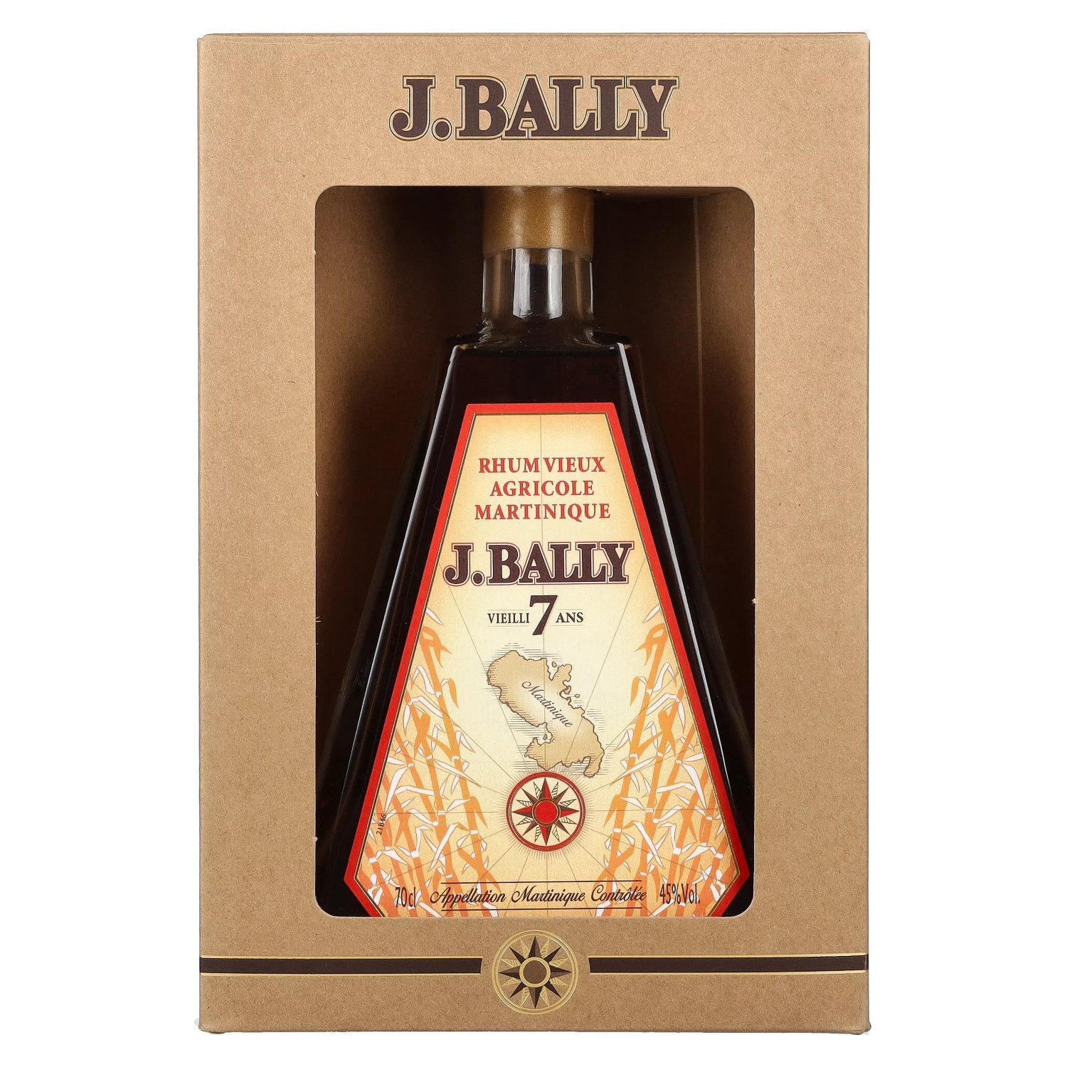 J. Bally Rhum Vieux Agricole Martinique 7 Ans D'Âge 45% Vol. 0,7l in Geschenkbox