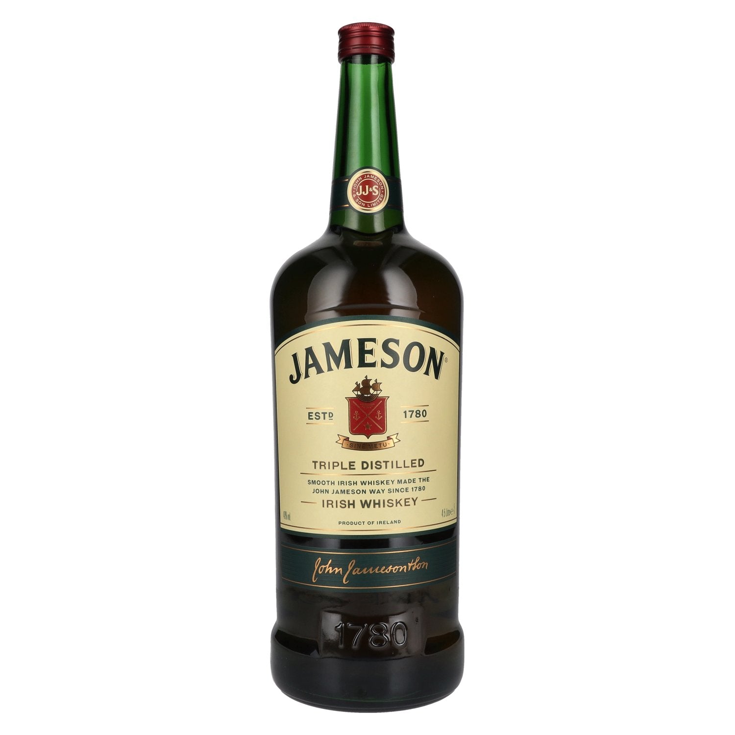 Jameson Whiskey irlandais triple distillé 40% vol. 4,5l