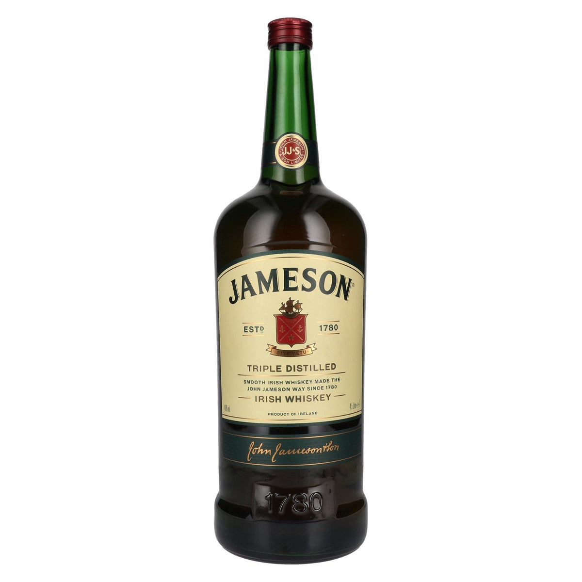 Jameson Whiskey Triple Distilled, 40 % vol., 4,5 l