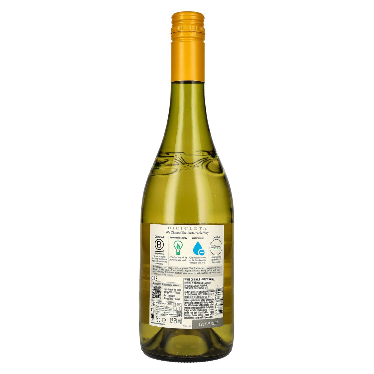 Cono Sur Bicicleta Reserva Unoaked Chardonnay 2025 12,5% Vol. 0,75l