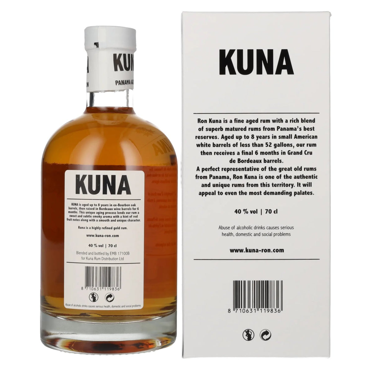 Kuna Panama Aged Ron 40% Vol. 0,7l in Geschenkbox