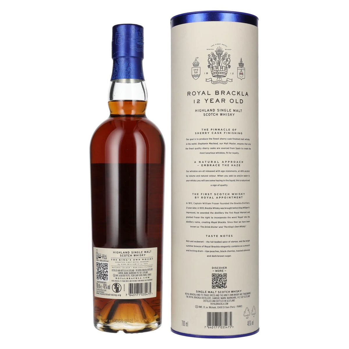 Royal Brackla 12 Years Old Oloroso Sherry Cask Finish 46% Vol. 0,7l in Geschenkbox