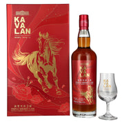 Kavalan Triple Sherry Cask Matured Lunar Horse New Year 2026 40% Vol. 0,7l in Geschenkbox mit Nosing Glas
