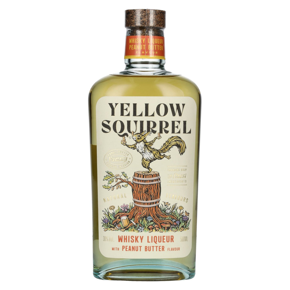 Yellow Squirrel Peanut Butter Whisky Liqueur 30% ABV 0.5l