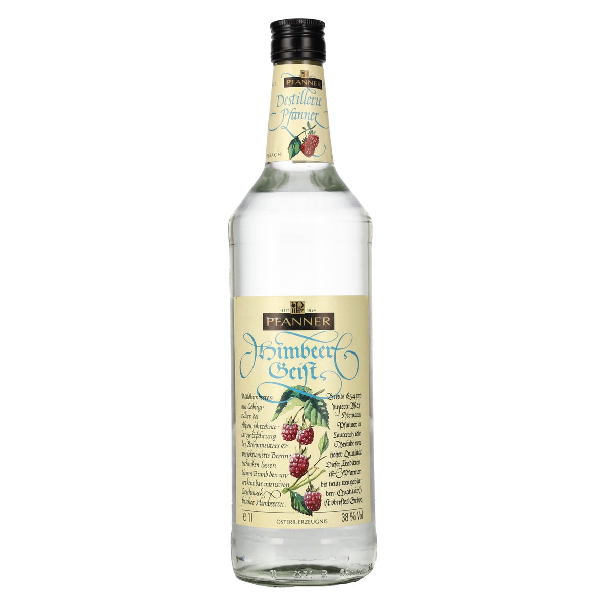 Pfanner Raspberry Spirit 38% vol. 1 l