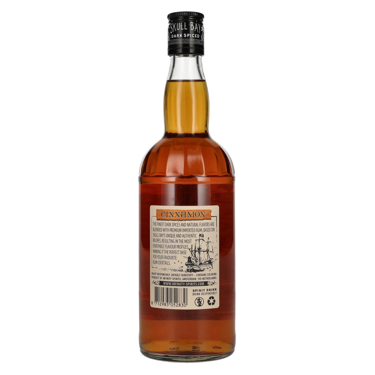 Skull Bay CINNAMON Dark Spiced 37,5 % vol. 0,7 l