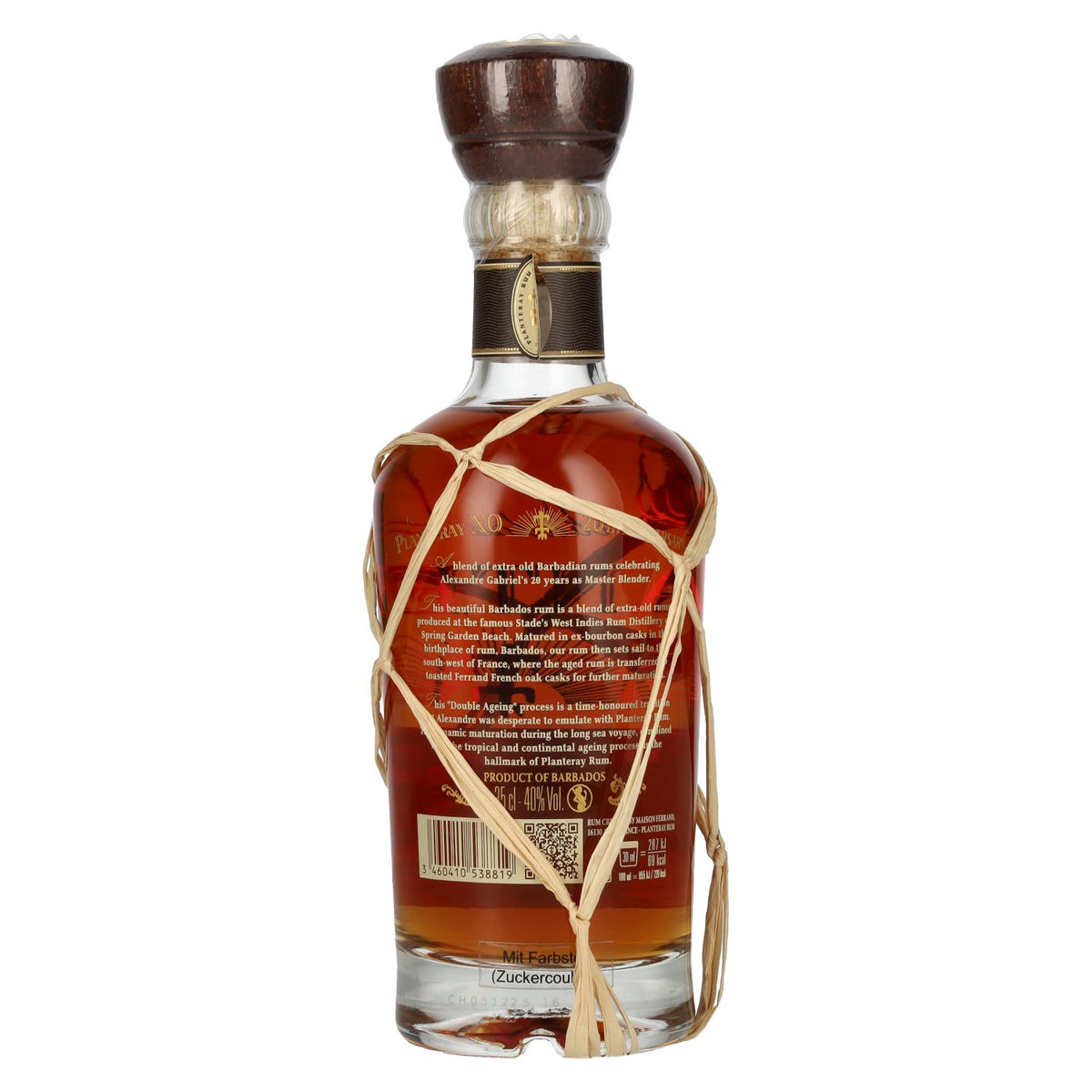 Planteray Rum BARBADOS XO 20th Anniversary 40% ABV 0.35l