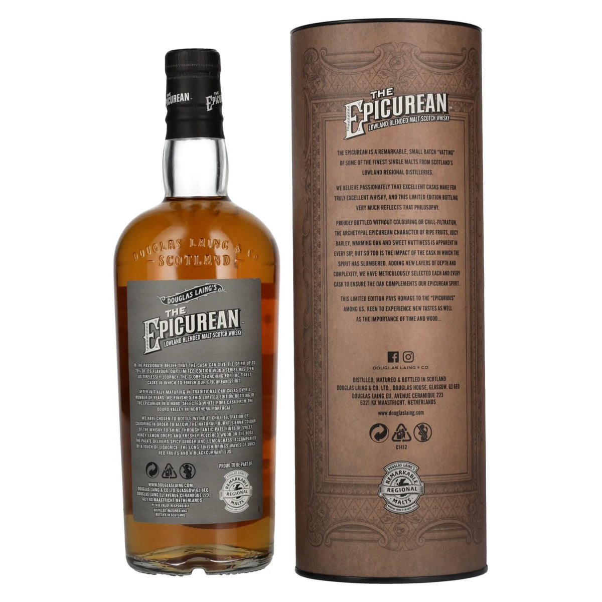 Douglas Laing THE EPICUREAN White Port Cask Finish Limited Edition 48% Vol. 0,7l in Geschenkbox