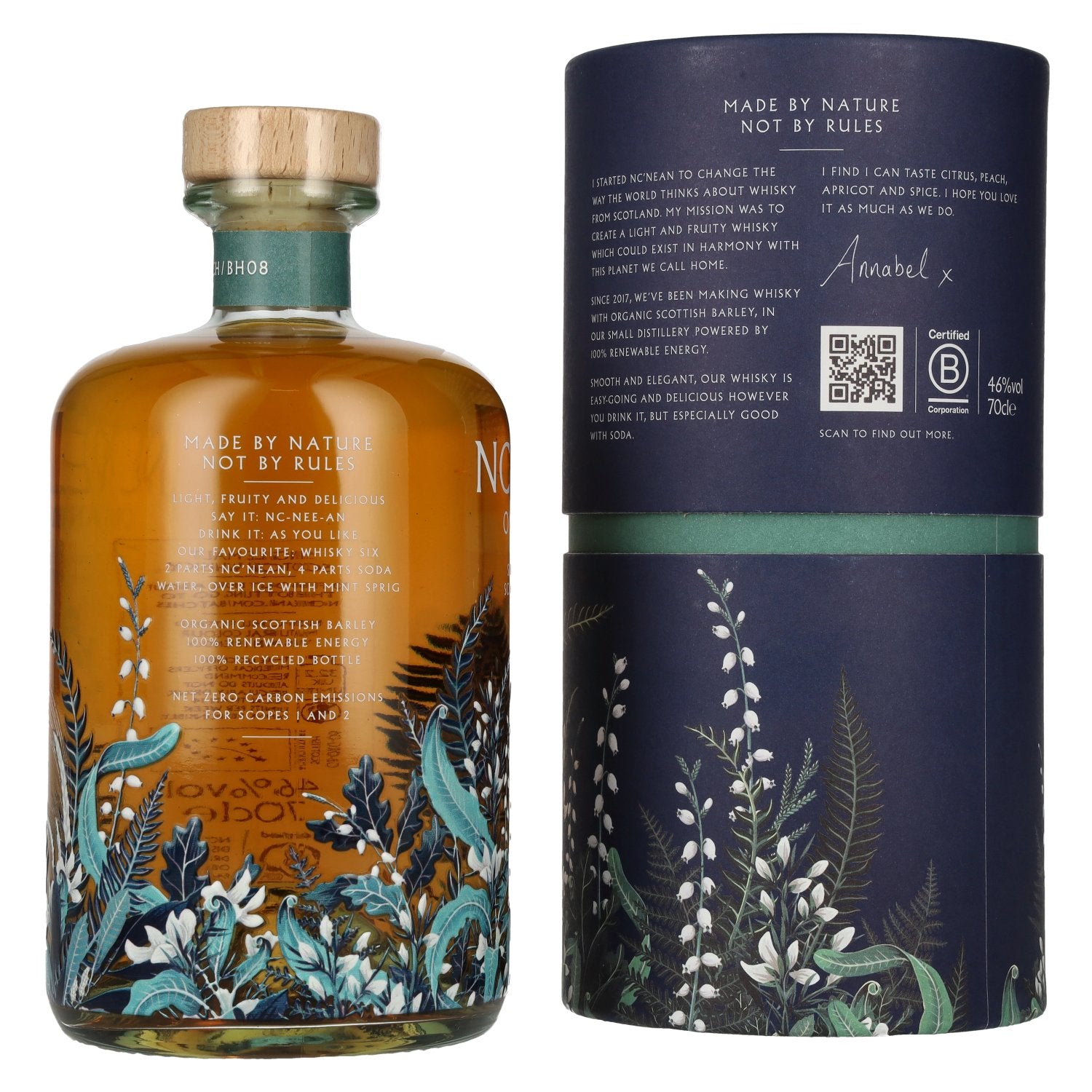NC'NEAN ORGANIC Single Malt Scotch Whisky Batch BH08 46% Vol. 0,7l in Geschenkbox