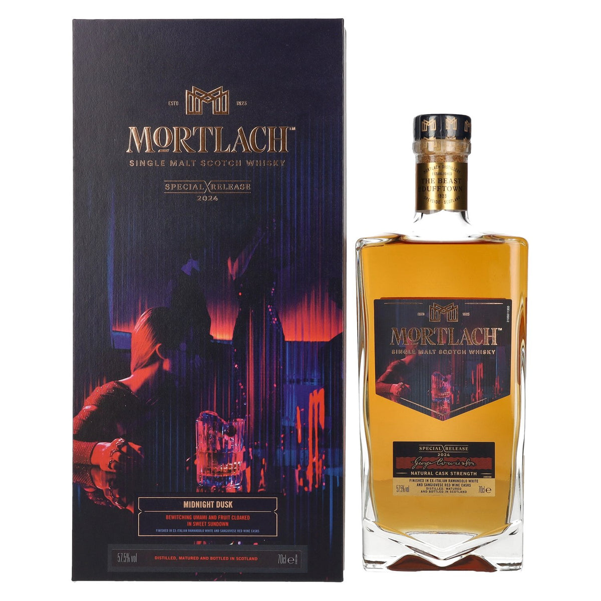 Mortlach Midnight Dusk Single Malt Special Release 2024 57.5% ABV 0.7l in a gift box