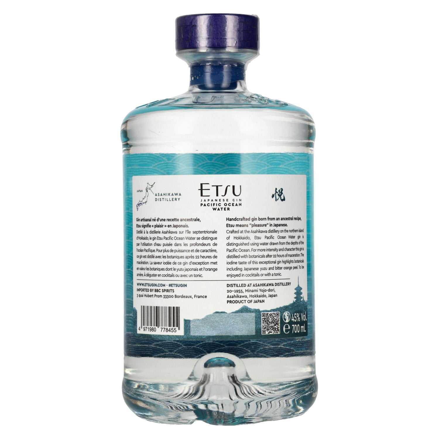 Etsu Japanese Gin PACIFIC OCEAN WATER 45% Vol. 0,7l