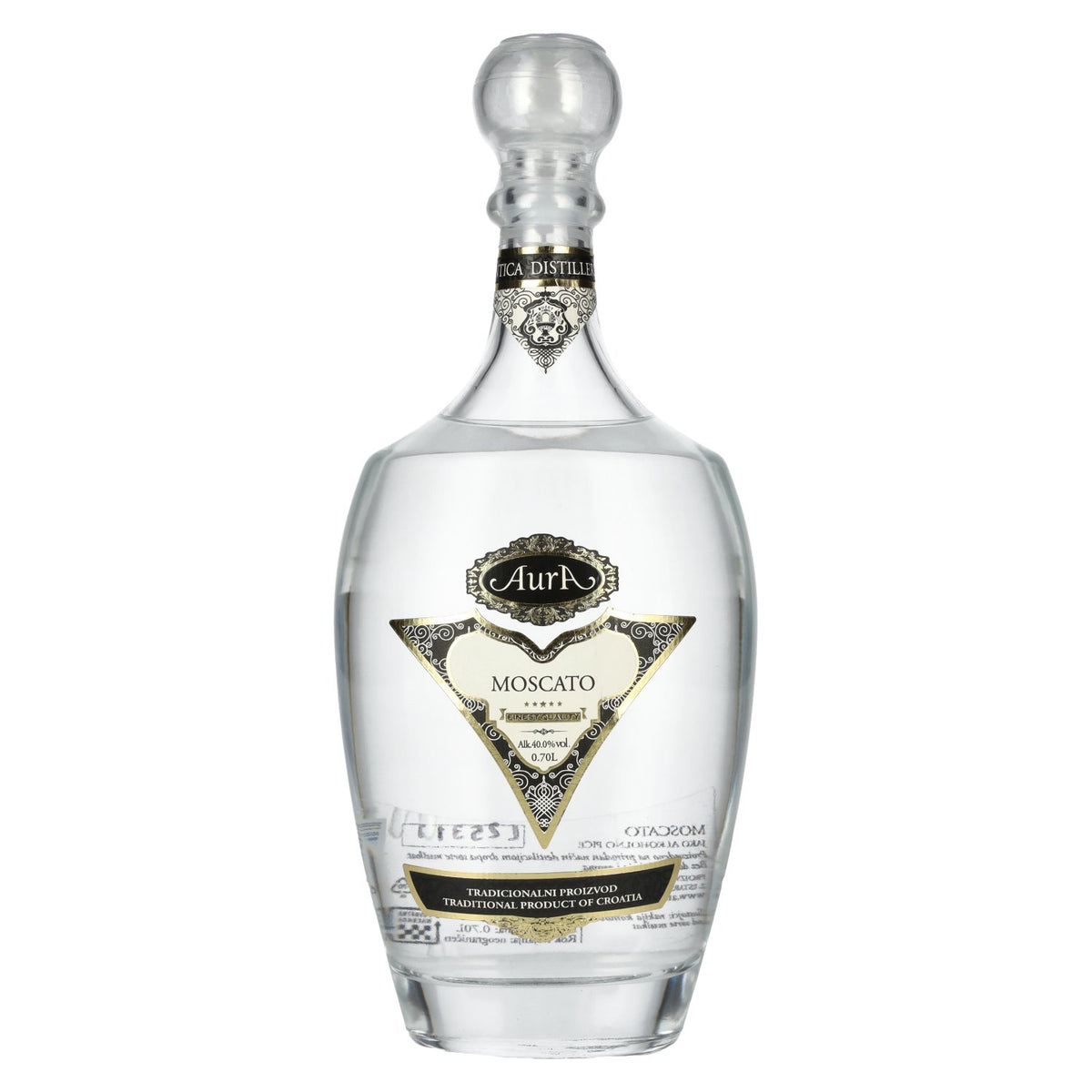 Aura Grappa Moscato 40% vol. 0,7 l