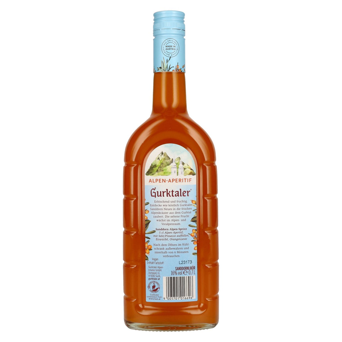 Gurktaler : l'apéritif fruité des Alpes, 16 % vol., 0,7 l