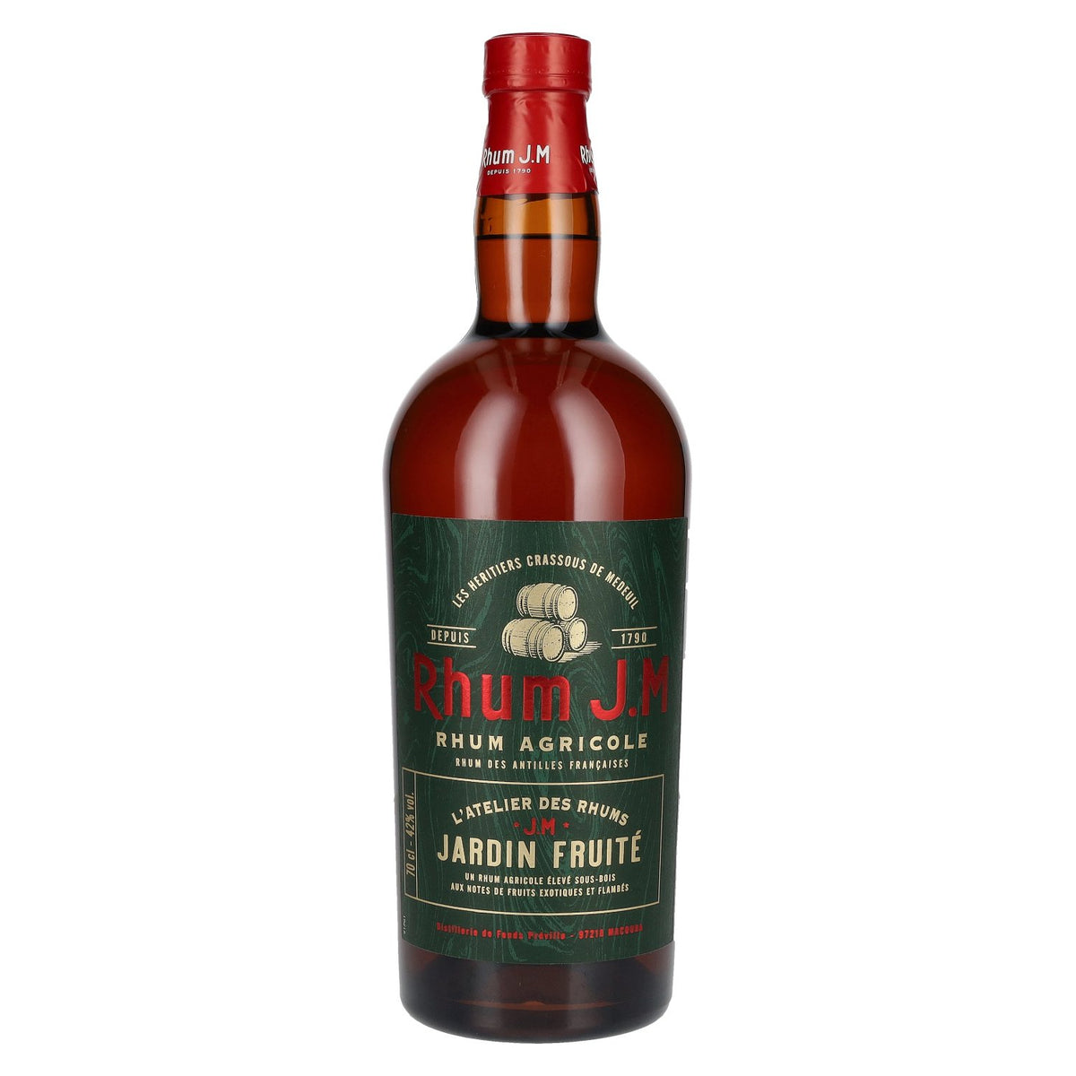 Rhum J.M JARDIN FRUITÉ Rhum agricole 42 % vol. 0,7 l