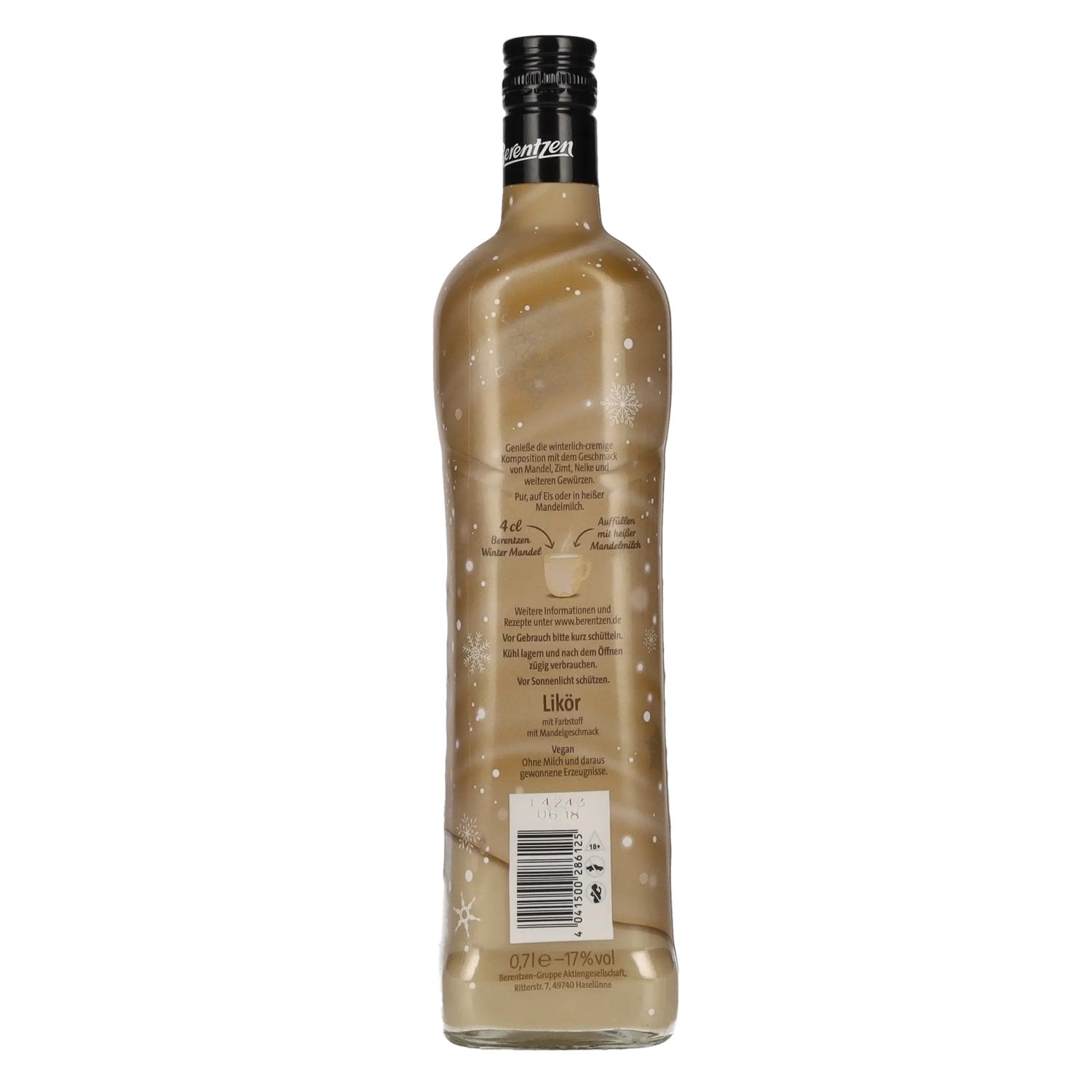 Berentzen Winter Mandel Likör 17% Vol. 0,7l
