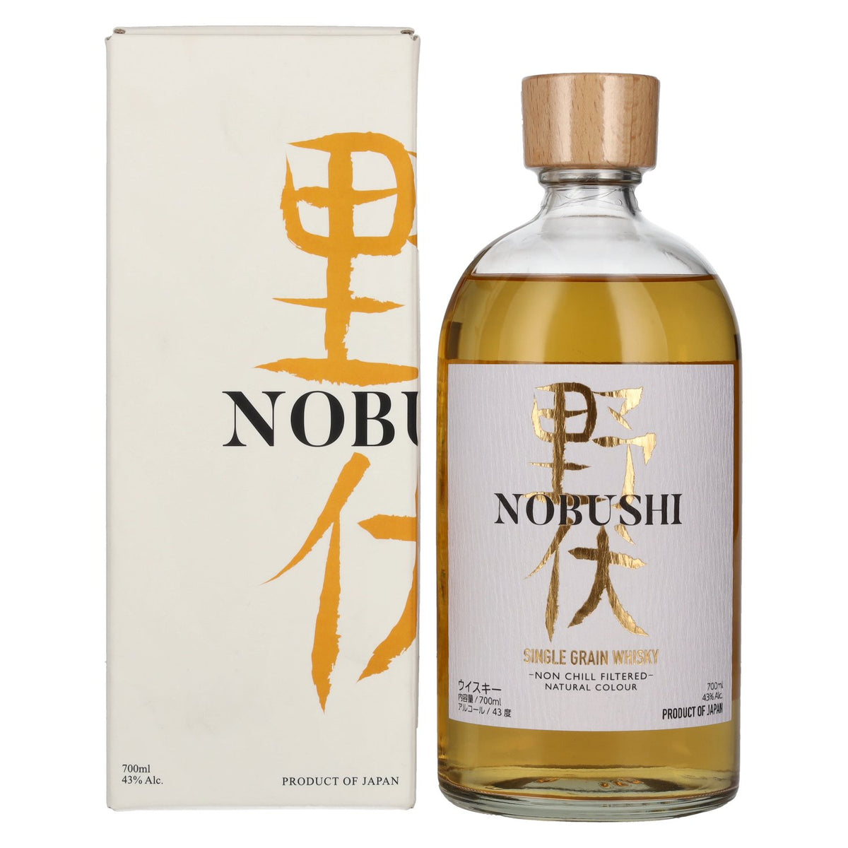 Nobushi Single Grain Japanese Whisky 43% vol. 0.7l in a gift box