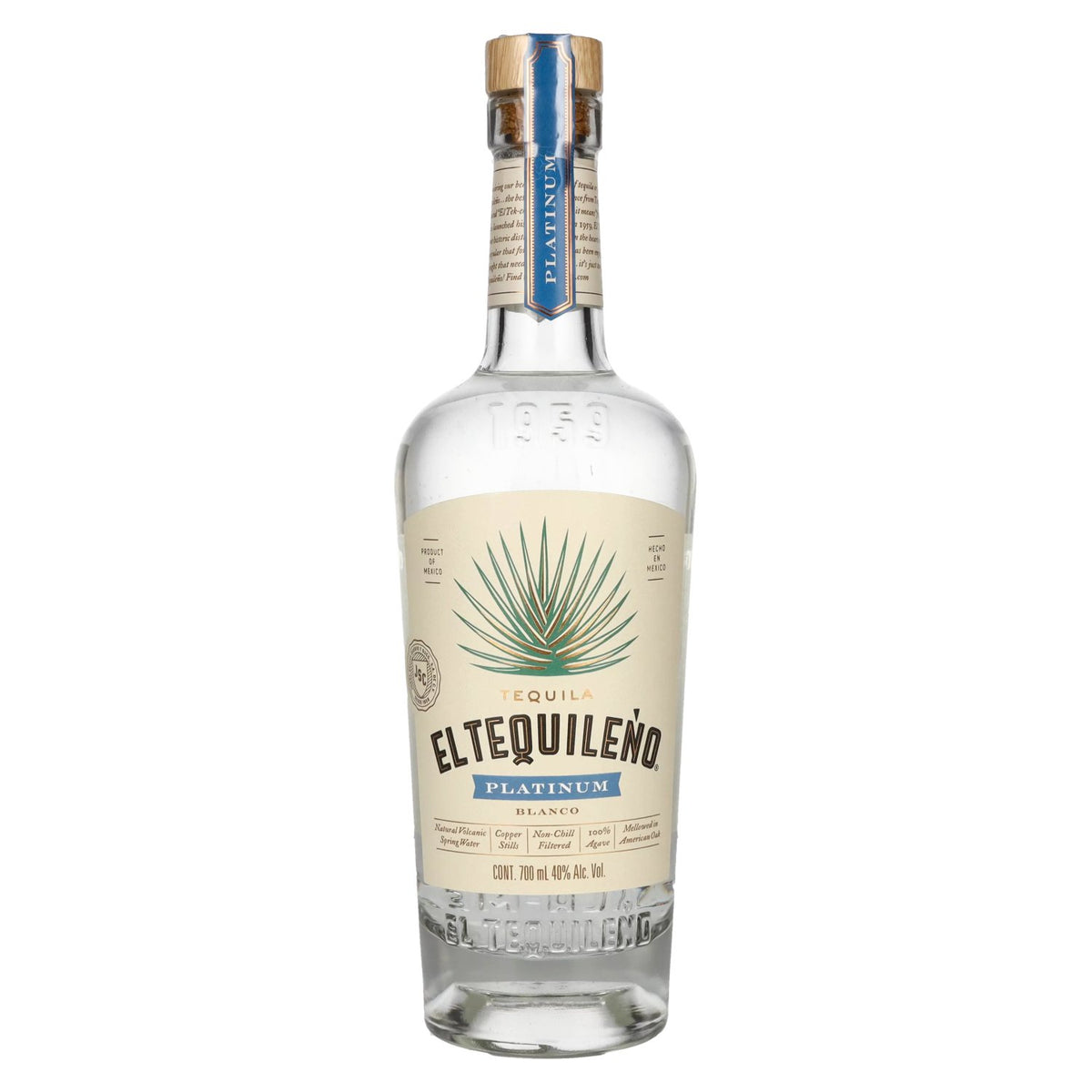 El Tequileño Platinum Blanco 100% Agave 40% Vol. 0.7l