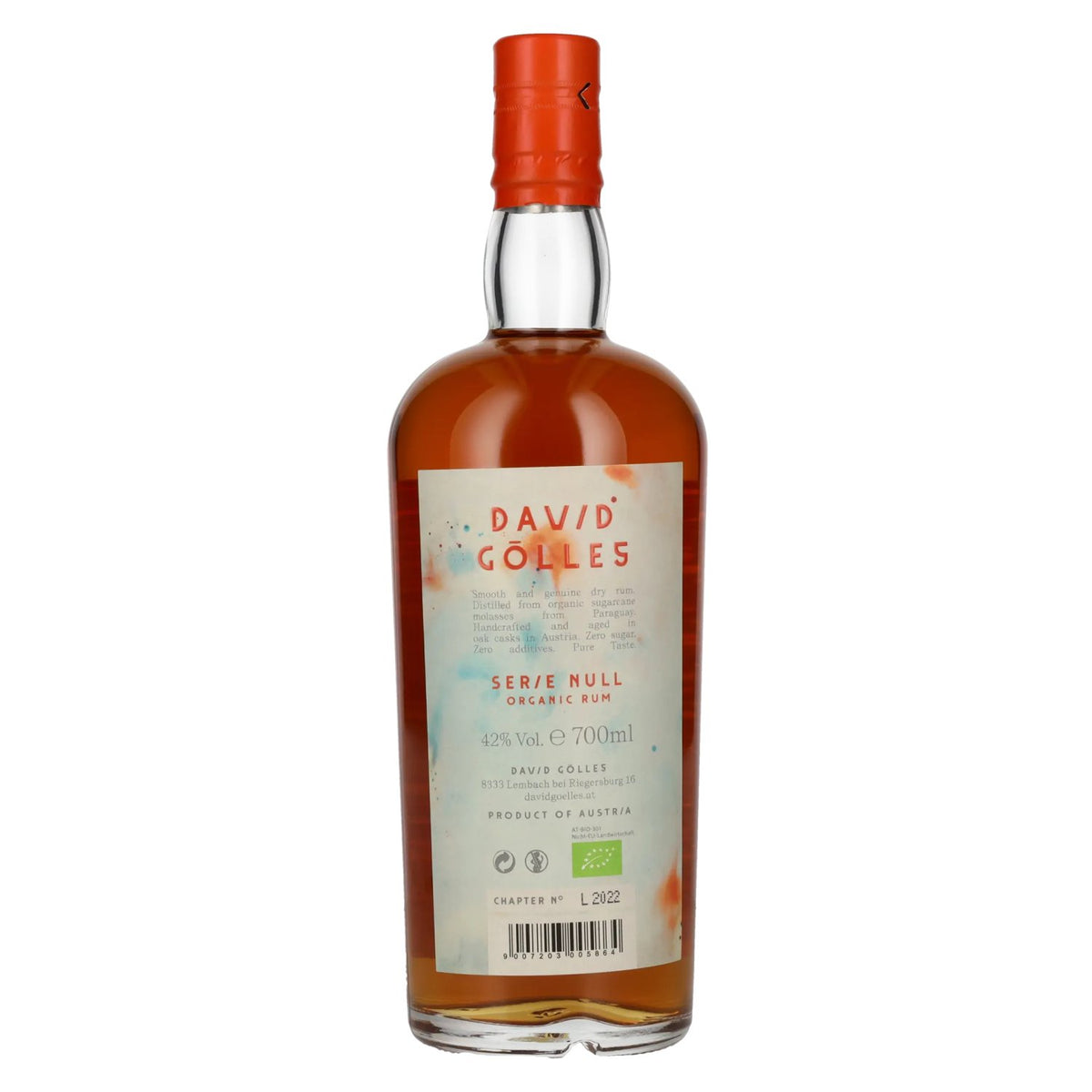 Ron Johan Serie Null Rum 42% ABV 0.7l
