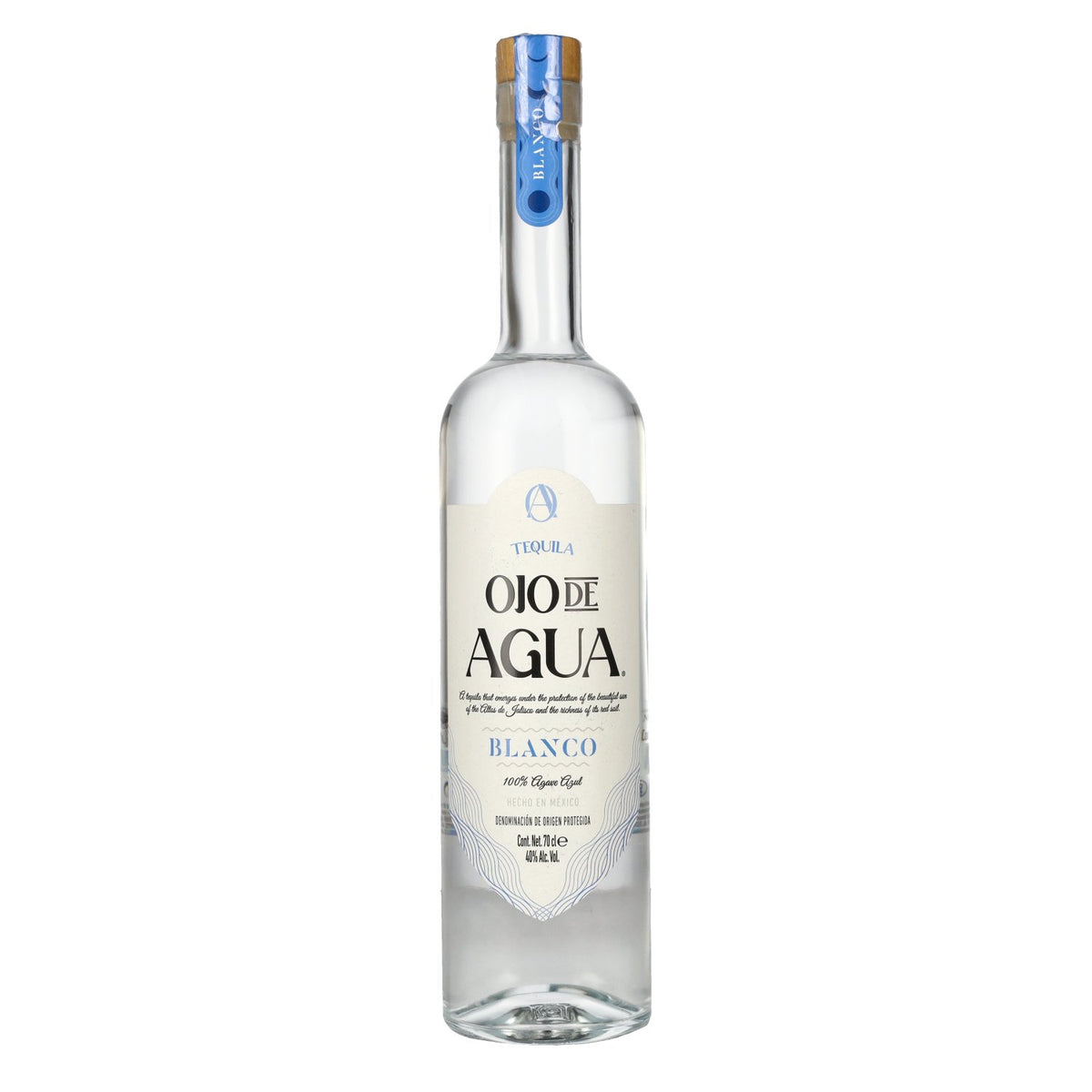 Ojo de Agua Blanco Tequila 100% Agave Azul 40% vol. 0,7 l