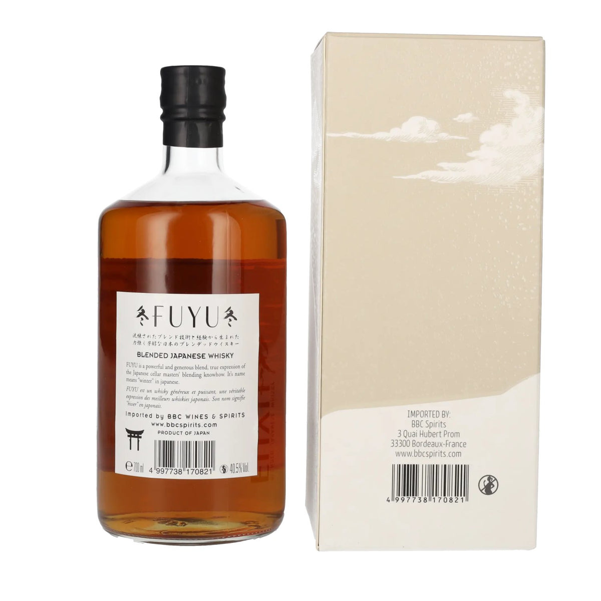 Fuyu Japanese Blended Whisky 40.5% ABV, 0.7l, in a gift box