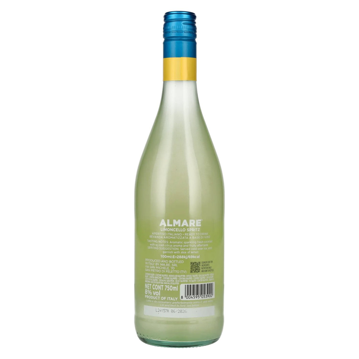 Almare Spritz Limoncello Apéritif 8 % vol. 0,75 l