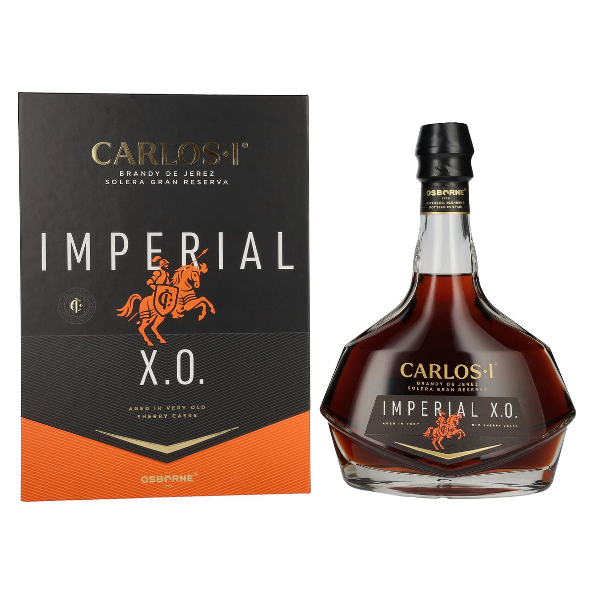 Carlos I Imperial X.O. Solera Gran Reserva Brandy de Jerez 40 % vol. 0,7 l dans un coffret cadeau