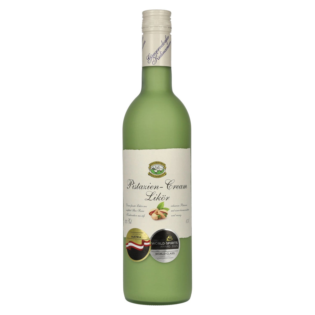 Gänserndorfer Kulinarium Pistachecrème-likeur 17% vol. 0,7 l