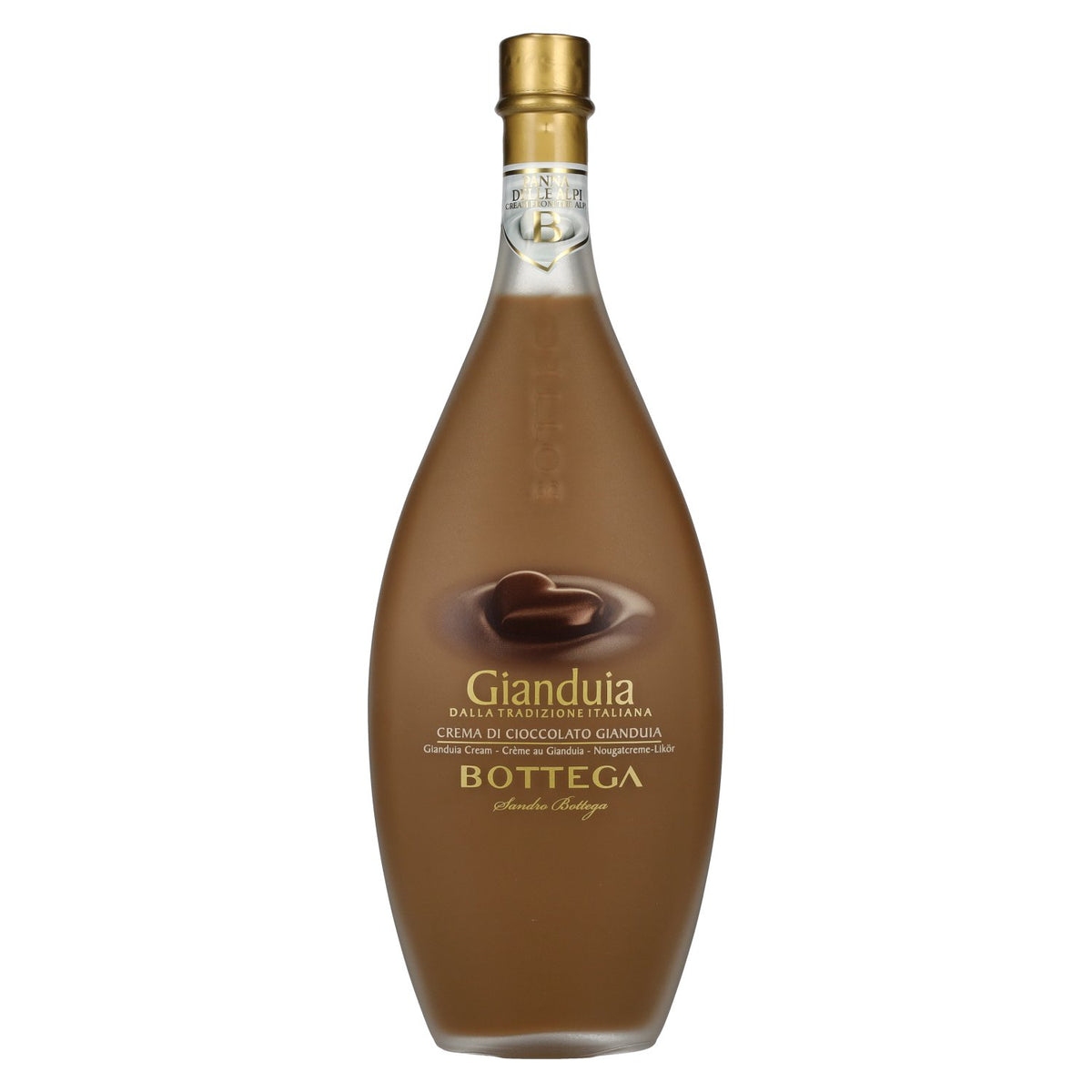 Bottega Crema di CIOCCOLATO GIANDUIA, liqueur crémeuse, 17 % vol., 0,5 l