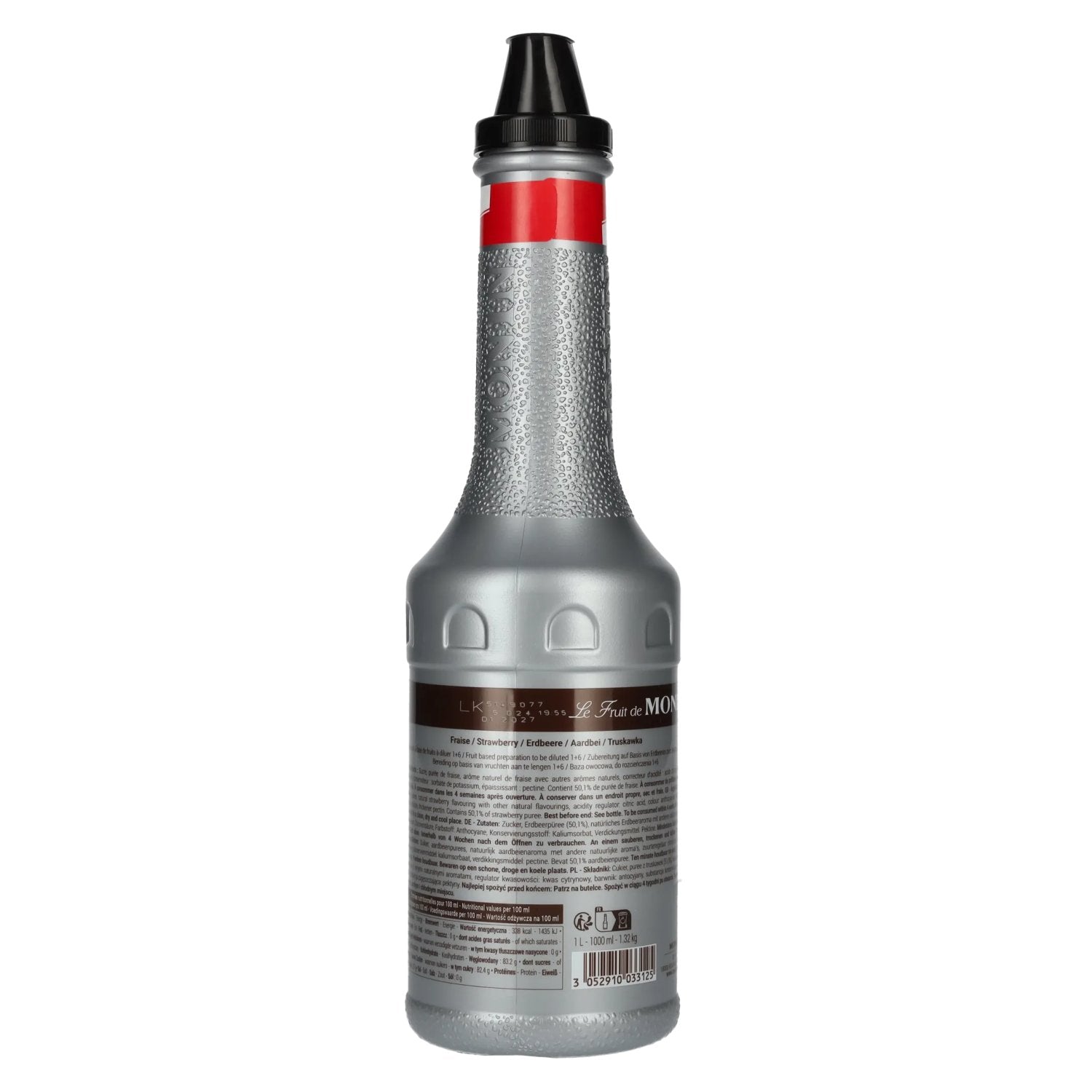 Monin Fruchtpüree ERDBEERE 1l PET