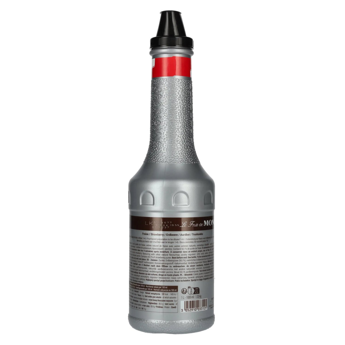 Monin fruitpuree AARDBEI 1 l PET