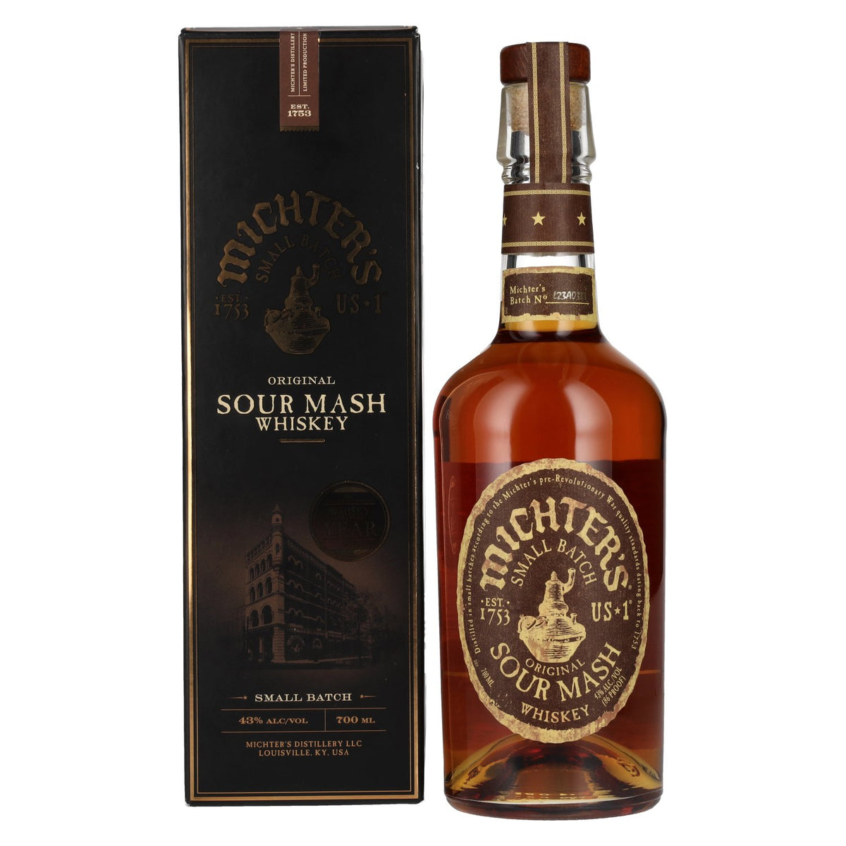 Michter's US*1 Small Batch Original Sour Mash Whiskey 43% ABV, 0.7 litres, in a gift box