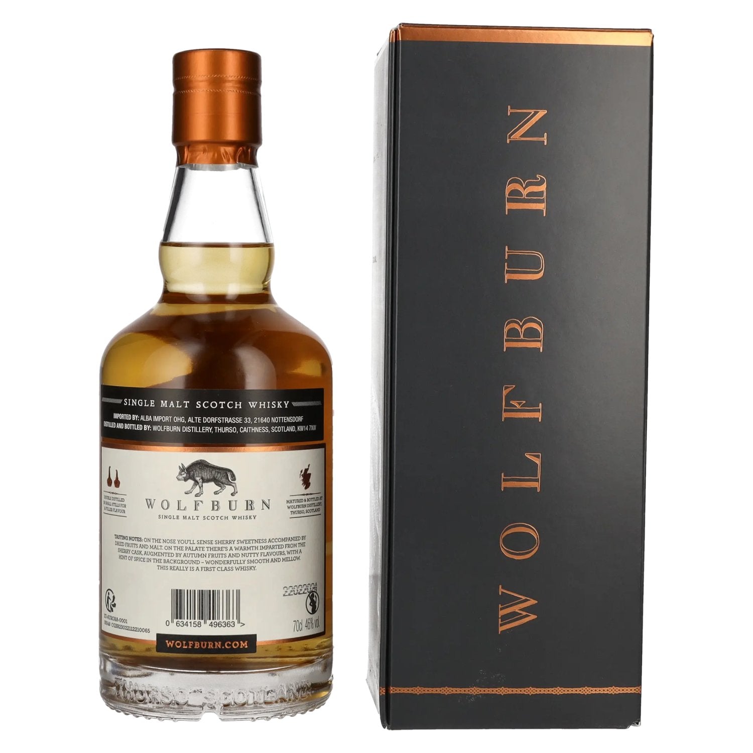 Wolfburn AURORA Single Malt Scotch Whisky 46% Vol. 0,7l in Geschenkbox