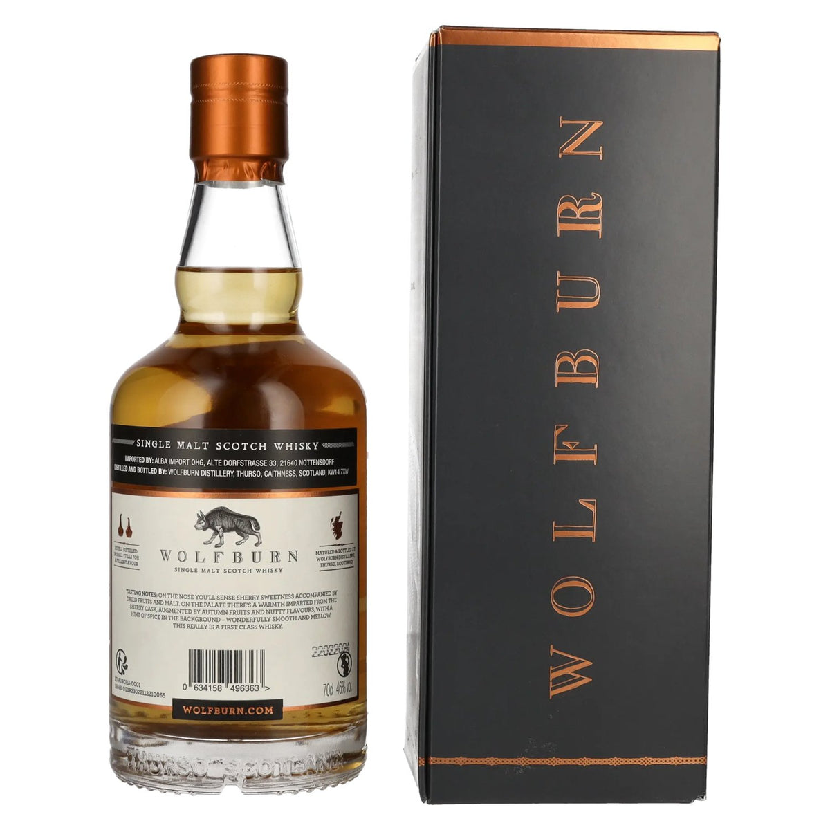 Wolfburn AURORA Single Malt Scotch Whisky 46% Vol. 0,7l in Geschenkbox