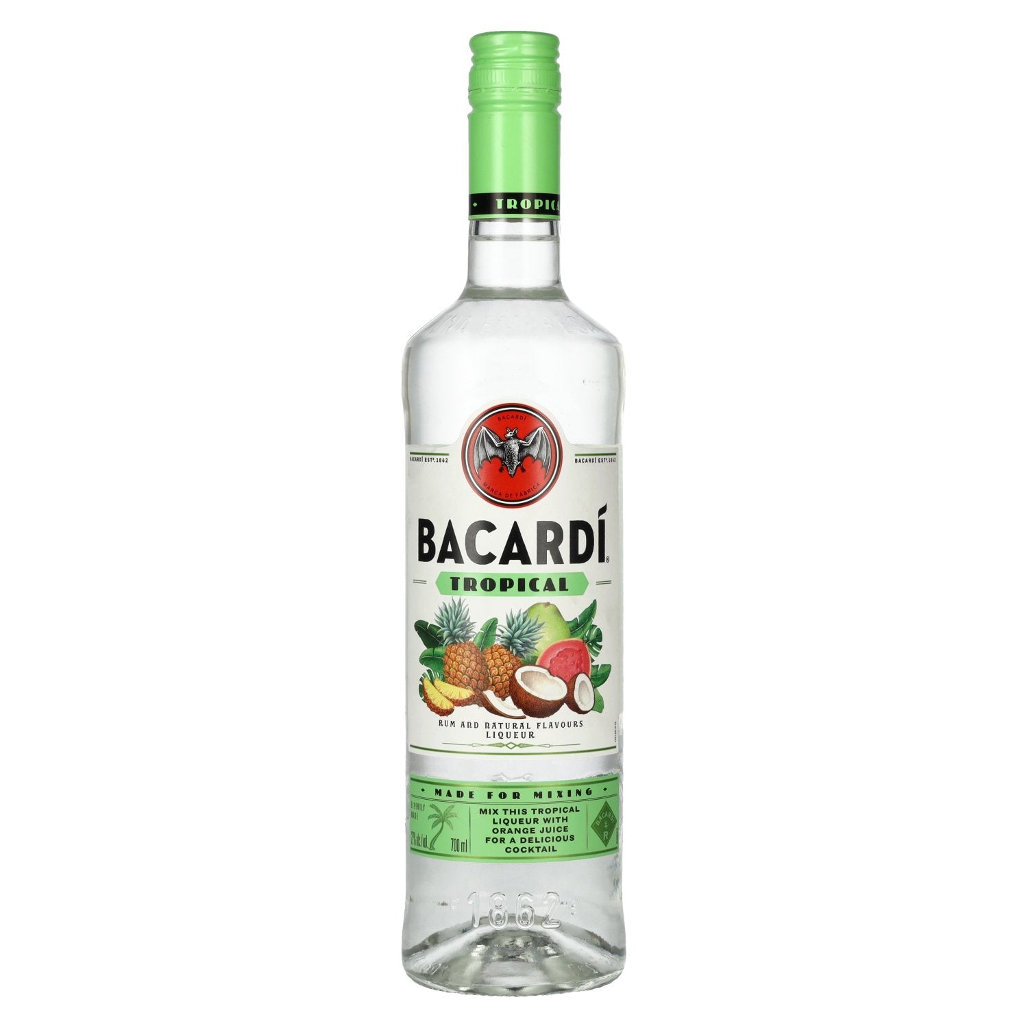 Bacardi TROPICAL Rum En Natuurlijke Aroma's Likeur 27% Vol. 0,7l