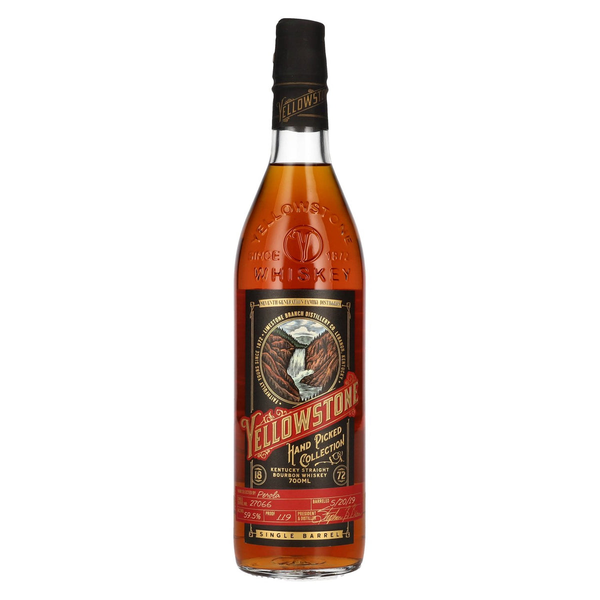 Yellowstone Hand Picked Collection, geselecteerd door Perola, bourbonwhisky 59,5% vol., 0,7 l