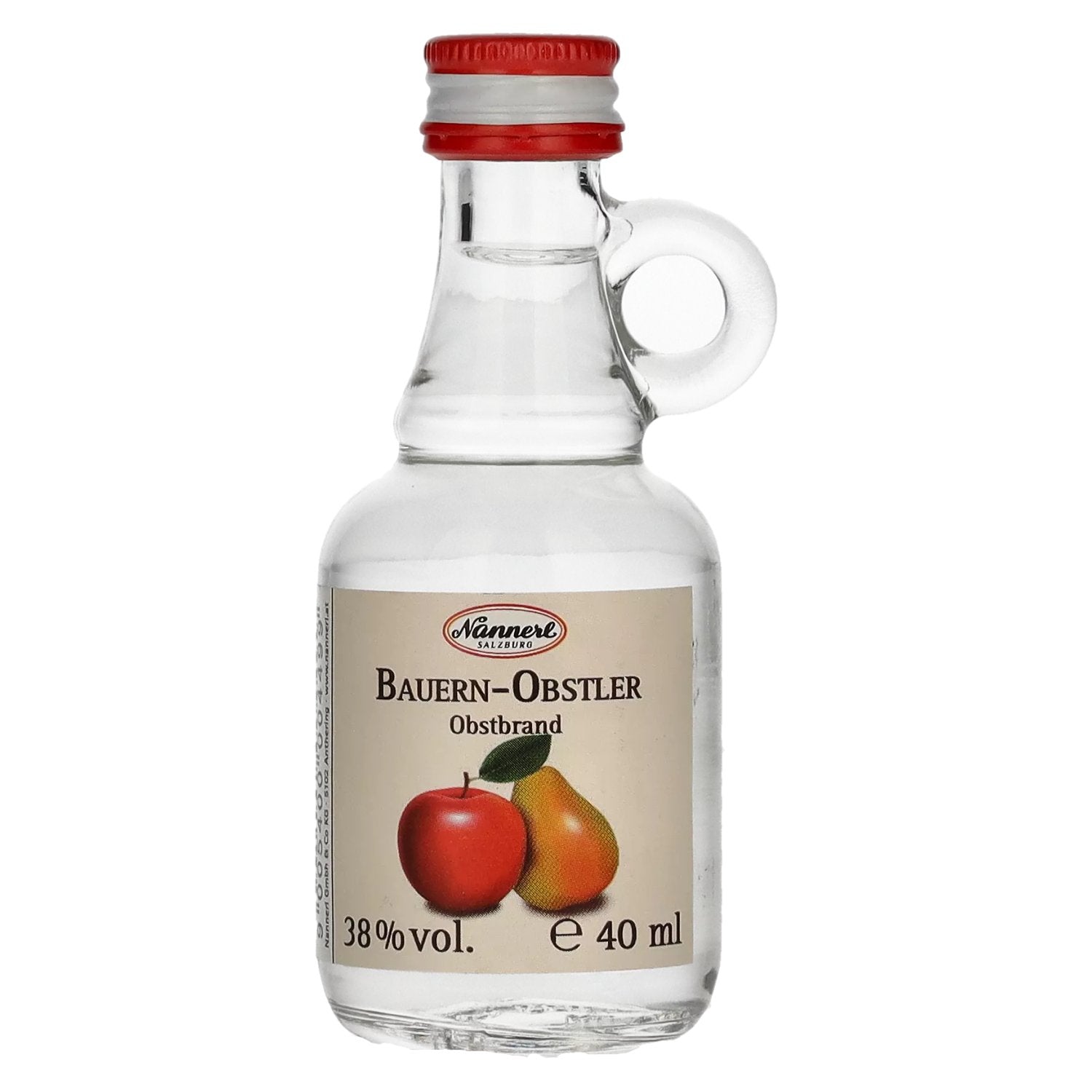Nannerl Bauer 38% Vol. 0,04l in fles met handvat