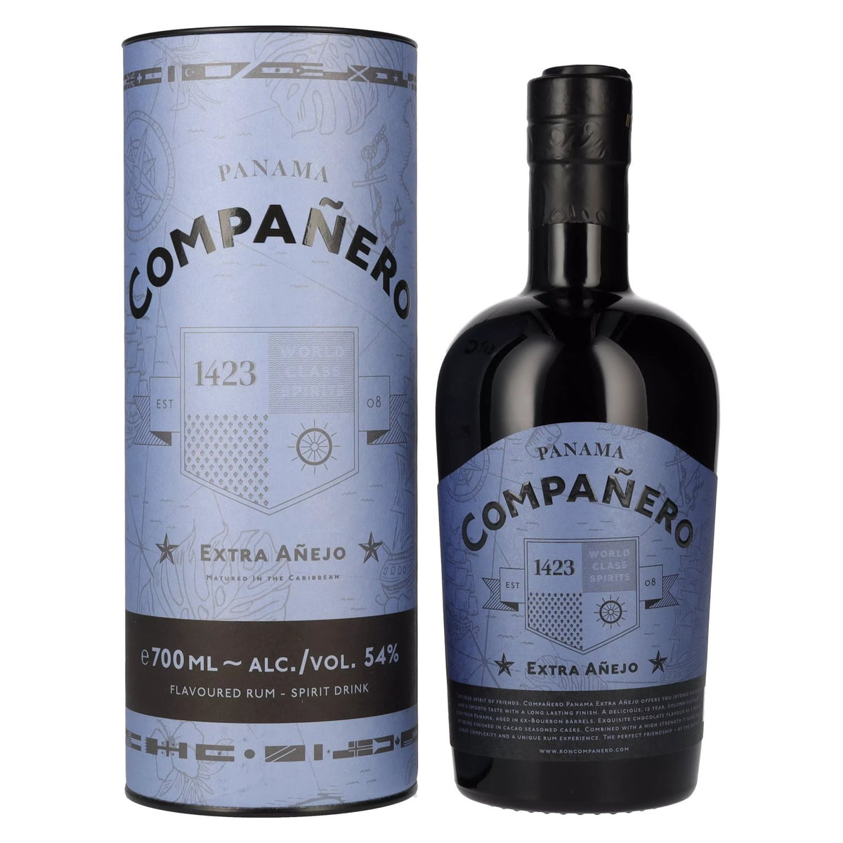 Compañero PANAMA Extra Añejo Spirit Drink 54% vol. 0,7 l in geschenkverpakking