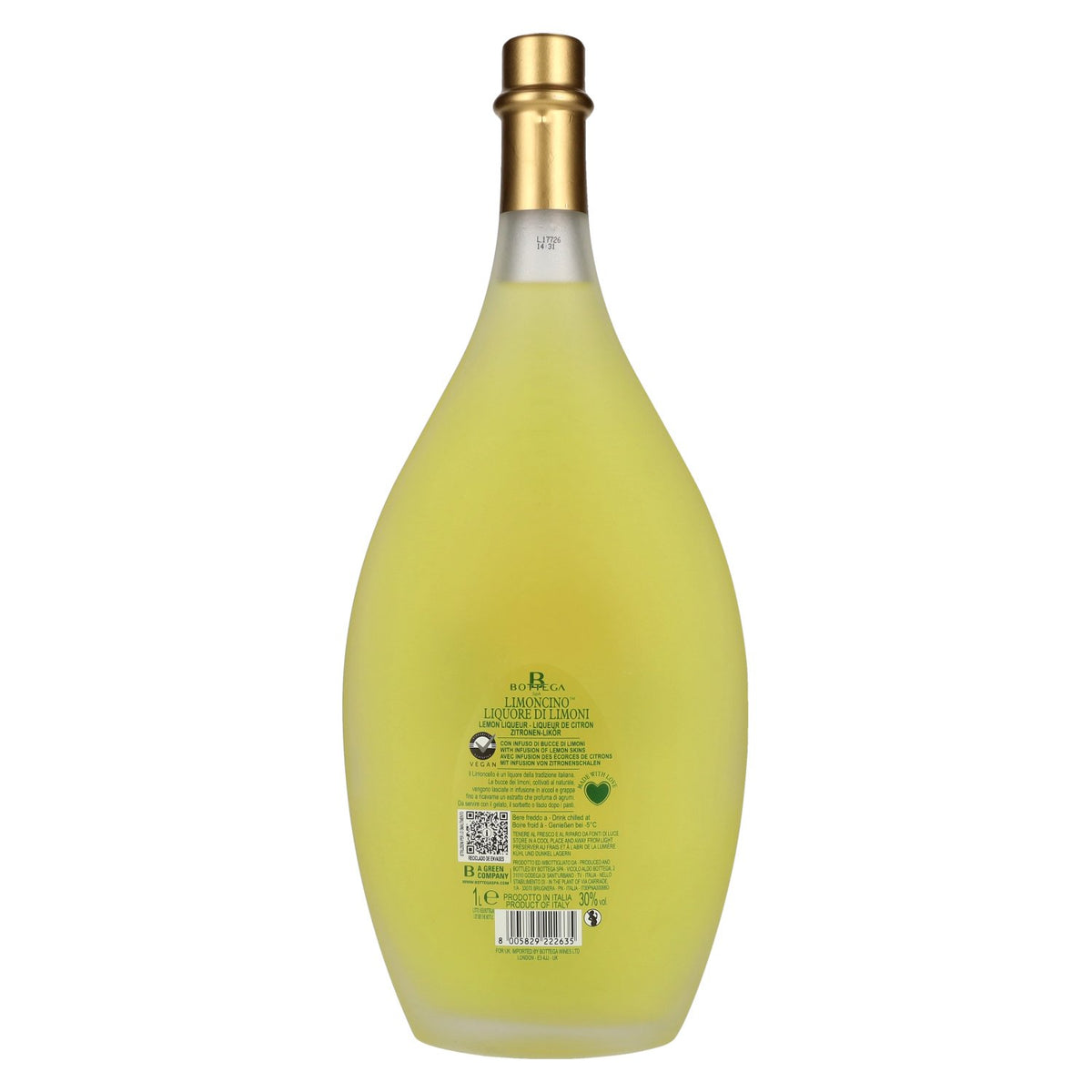 Bottega Limoncino Liqueur de limoncello 30 % vol. 1 l
