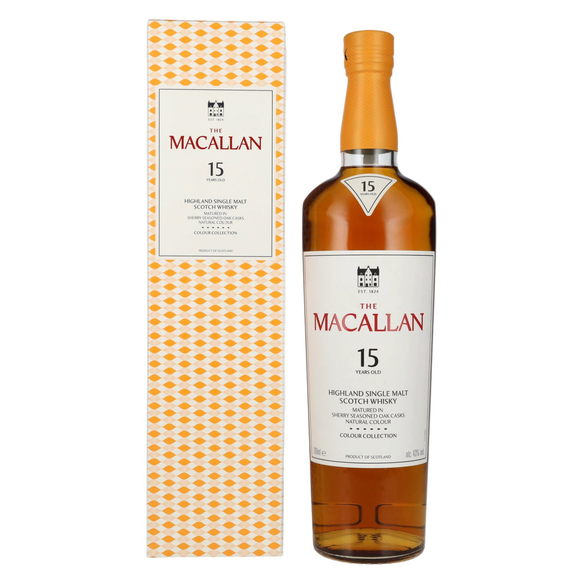 The Macallan 15 Years Old Colour Collection Highland Single Malt Scotch Whisky 43% vol. 0,7 l in geschenkverpakking